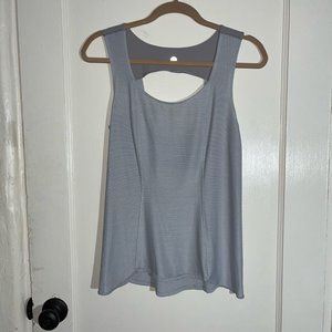 lululemon Women's grey open back Tank Top; size medium